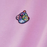 Teddy premium hoodie pink flush