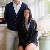 Theo knit cardigan black girls