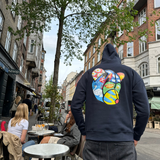 Play hoodie mørkeblå fra Tonsure. Hoodie til mænd. Unisex style. Copenhagen style