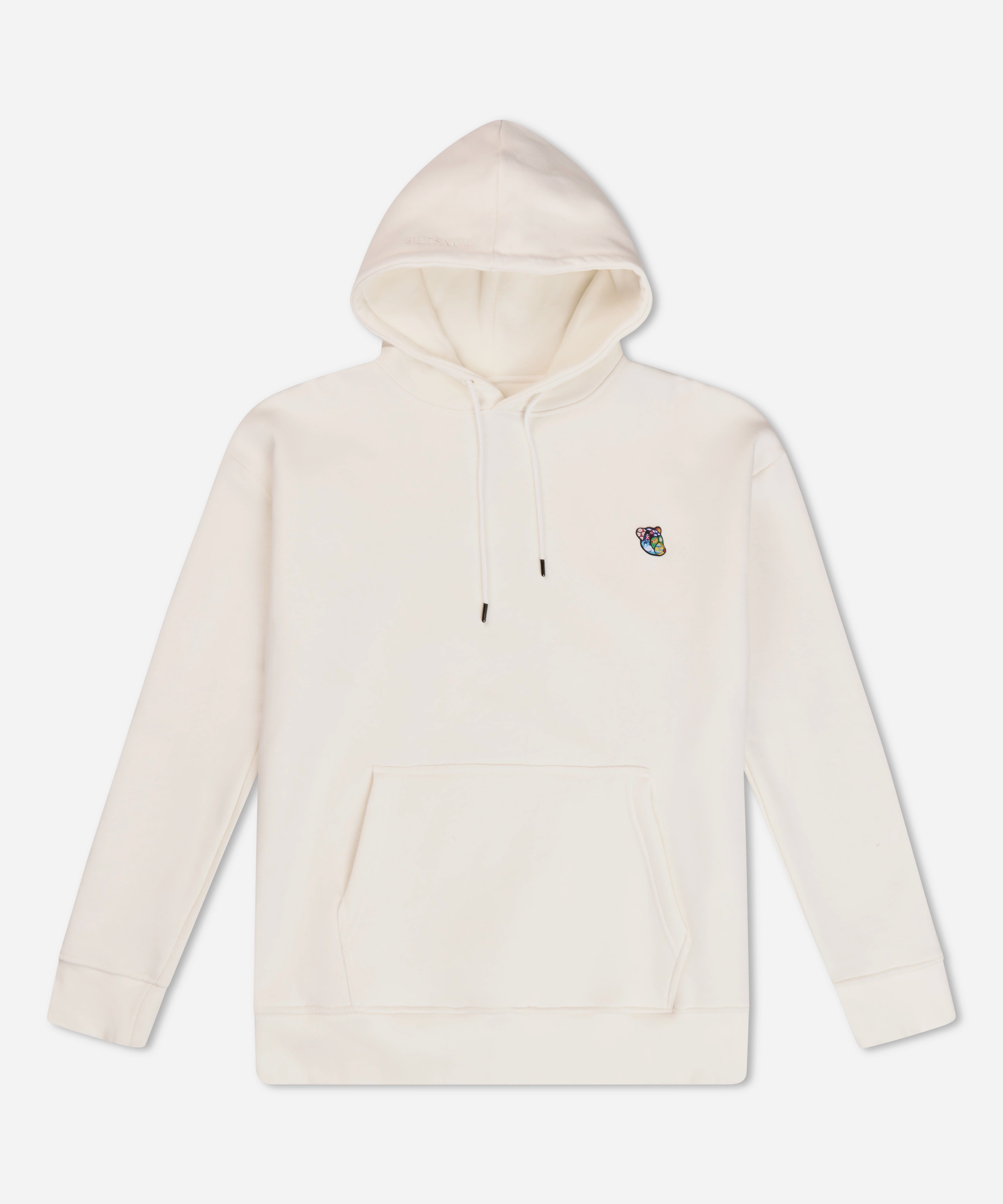 Teddy premium hoodie off white. tonsure hoodie