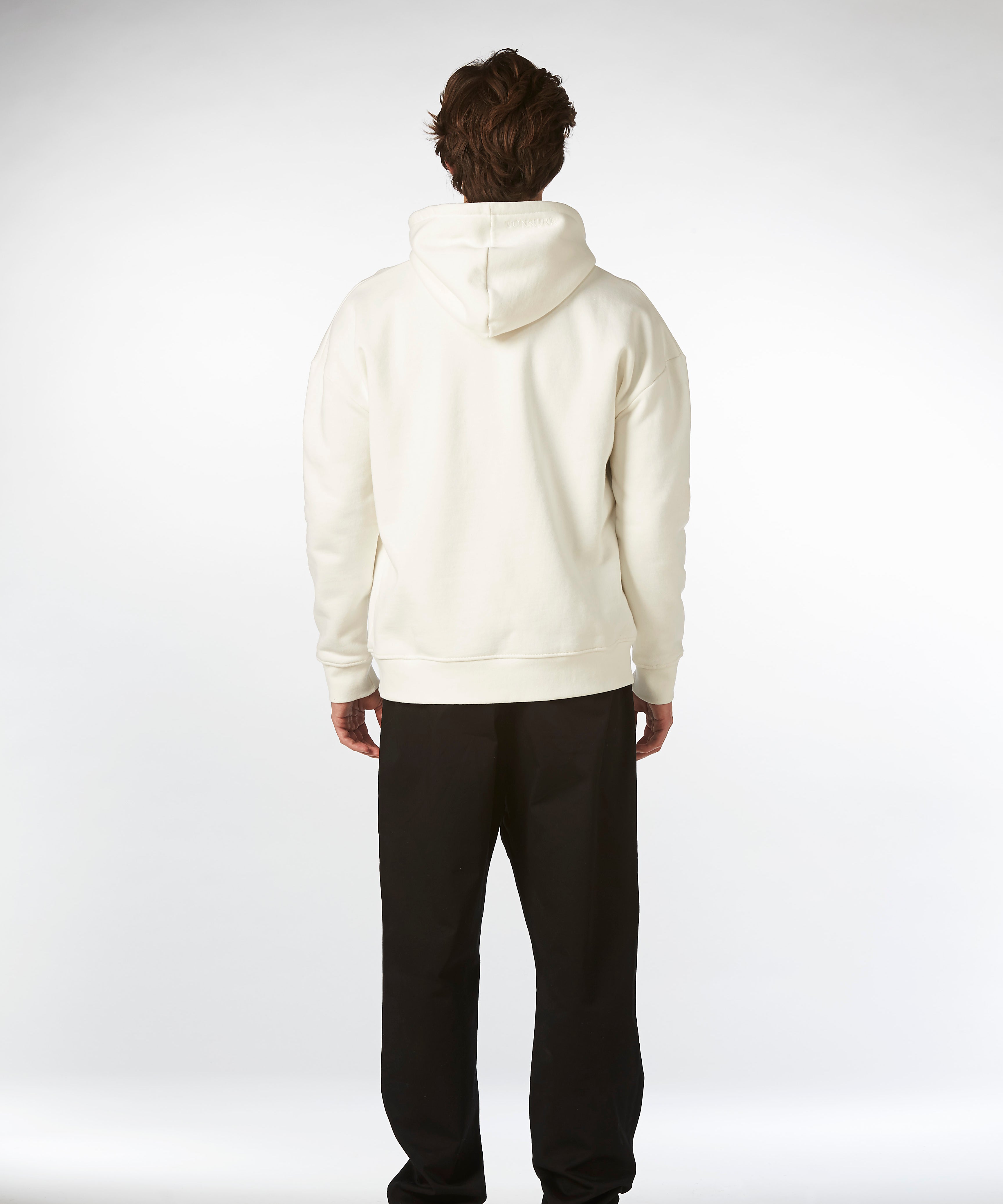 Teddy premium hoodie off white. Back. Hoodies til mænd. Fashion trends 2026