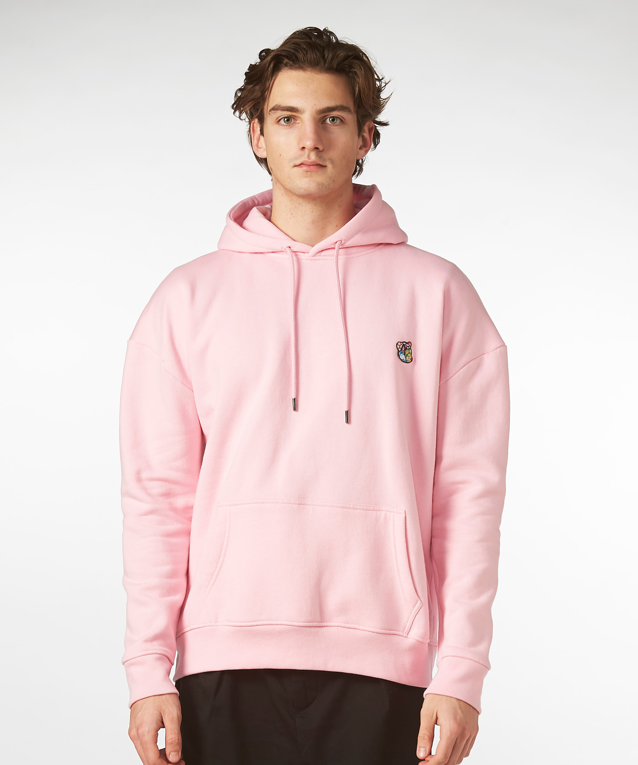 Pink hoodie til mænd. Hoodie til mænd. herremode. Tonsure hoodie. Trends 2026. 