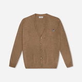 Theo knit cardigan café latte - Tonsure. Cardigan i lambswool. David Beckham style. Cardigan til mænd. Herremode. Strik til mænd