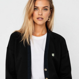 Theo knit cardigan black girls