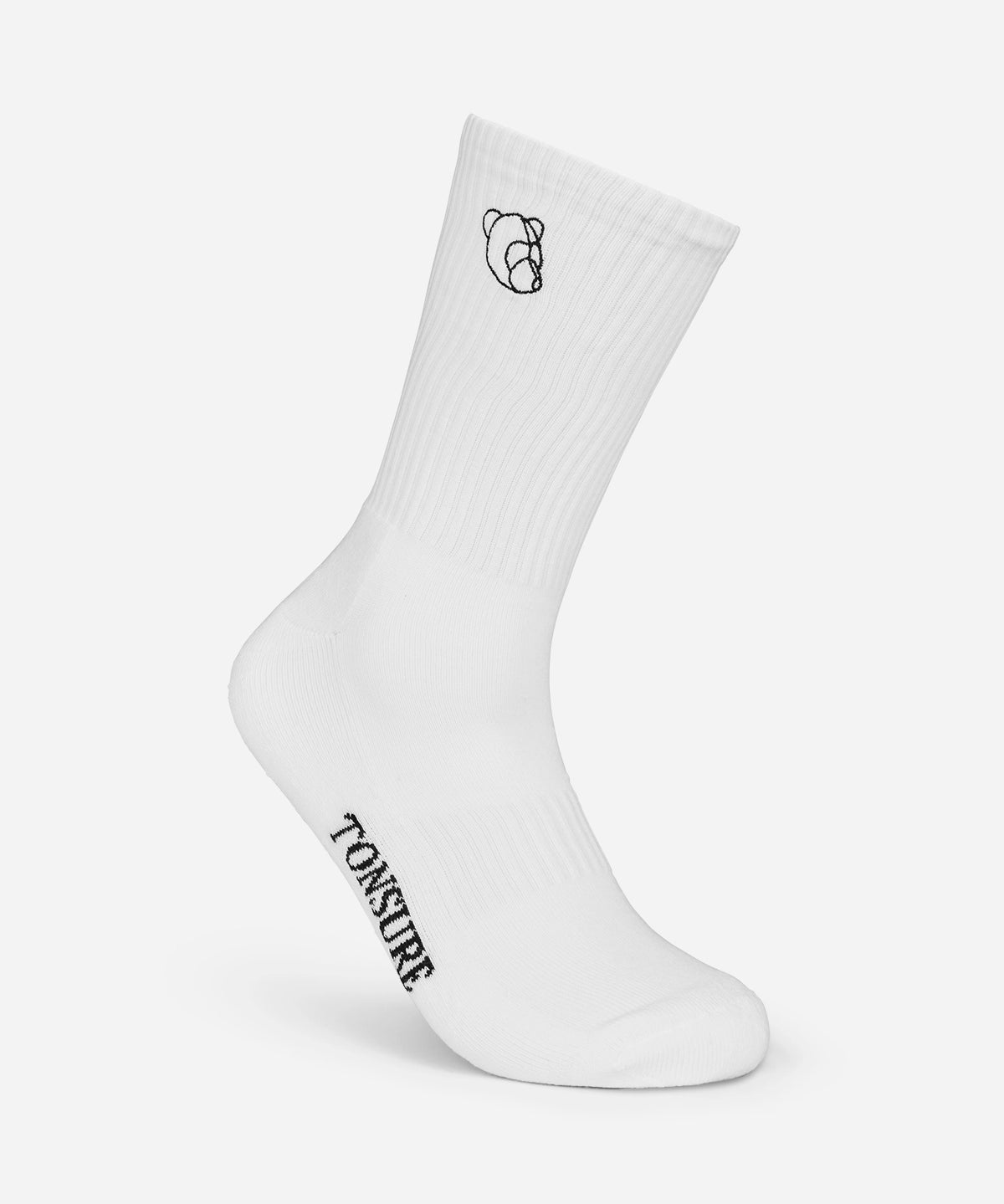 Teddy sokker fra Tonsure. Hvide strømper til mænd og kvinder