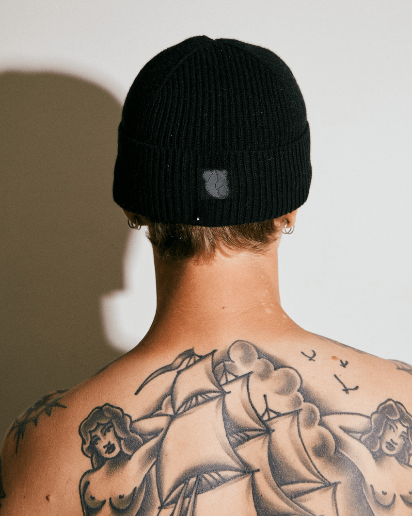 Boss beanie black - Tonsure