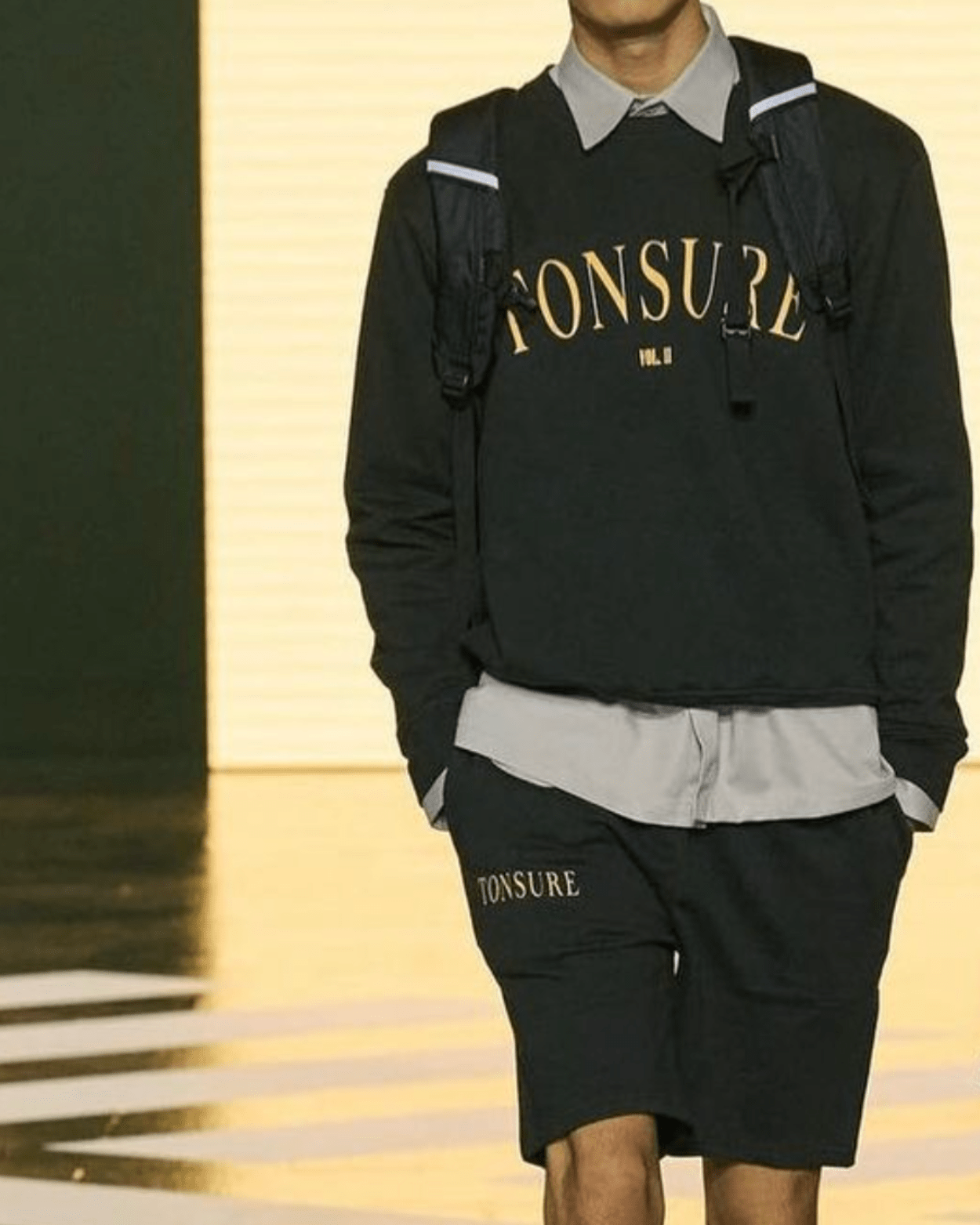 Liam sweatshirt black - Tonsure