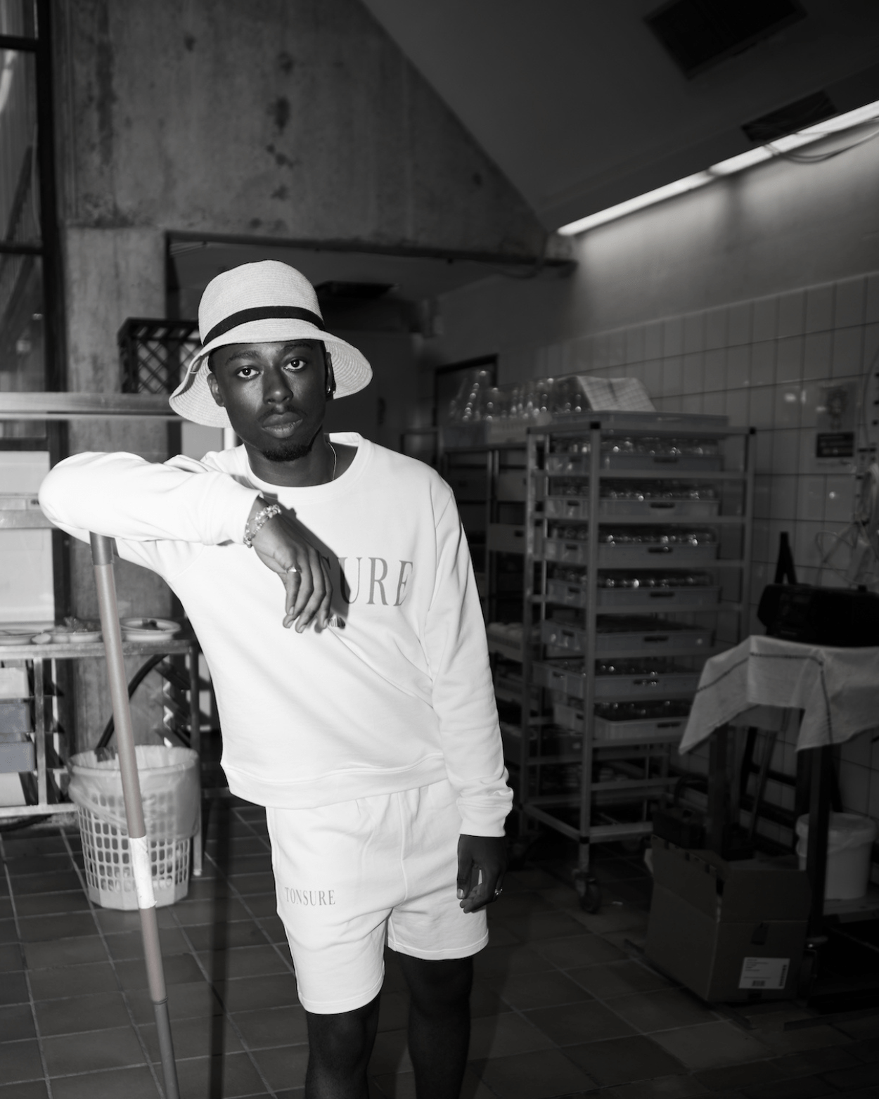 Liam sweatshirt White - Tonsure