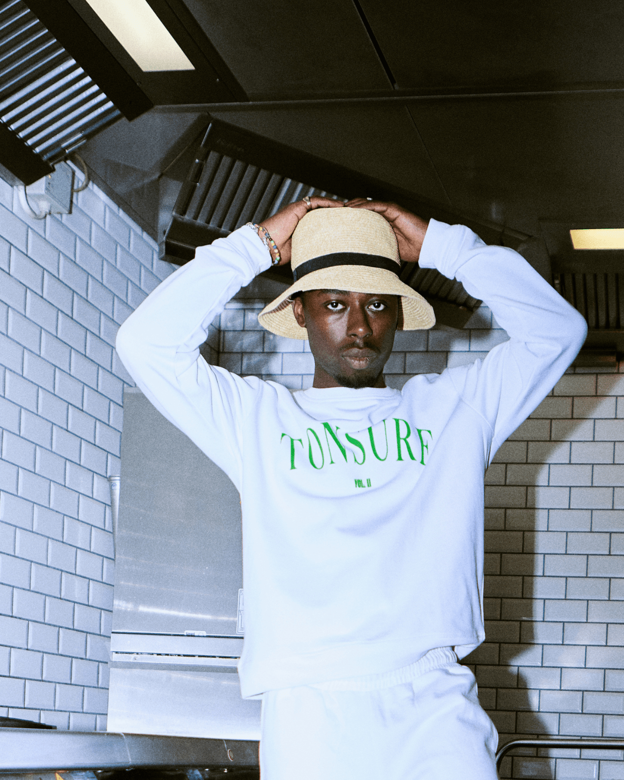 Liam sweatshirt White - Tonsure