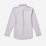 Oxie oxford shirt beige/white striped - Tonsure