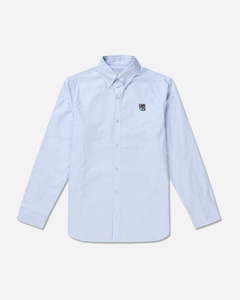 Oxie oxford shirt blue/white striped - Tonsure