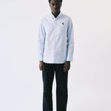 Oxie oxford shirt blue/white striped - Tonsure