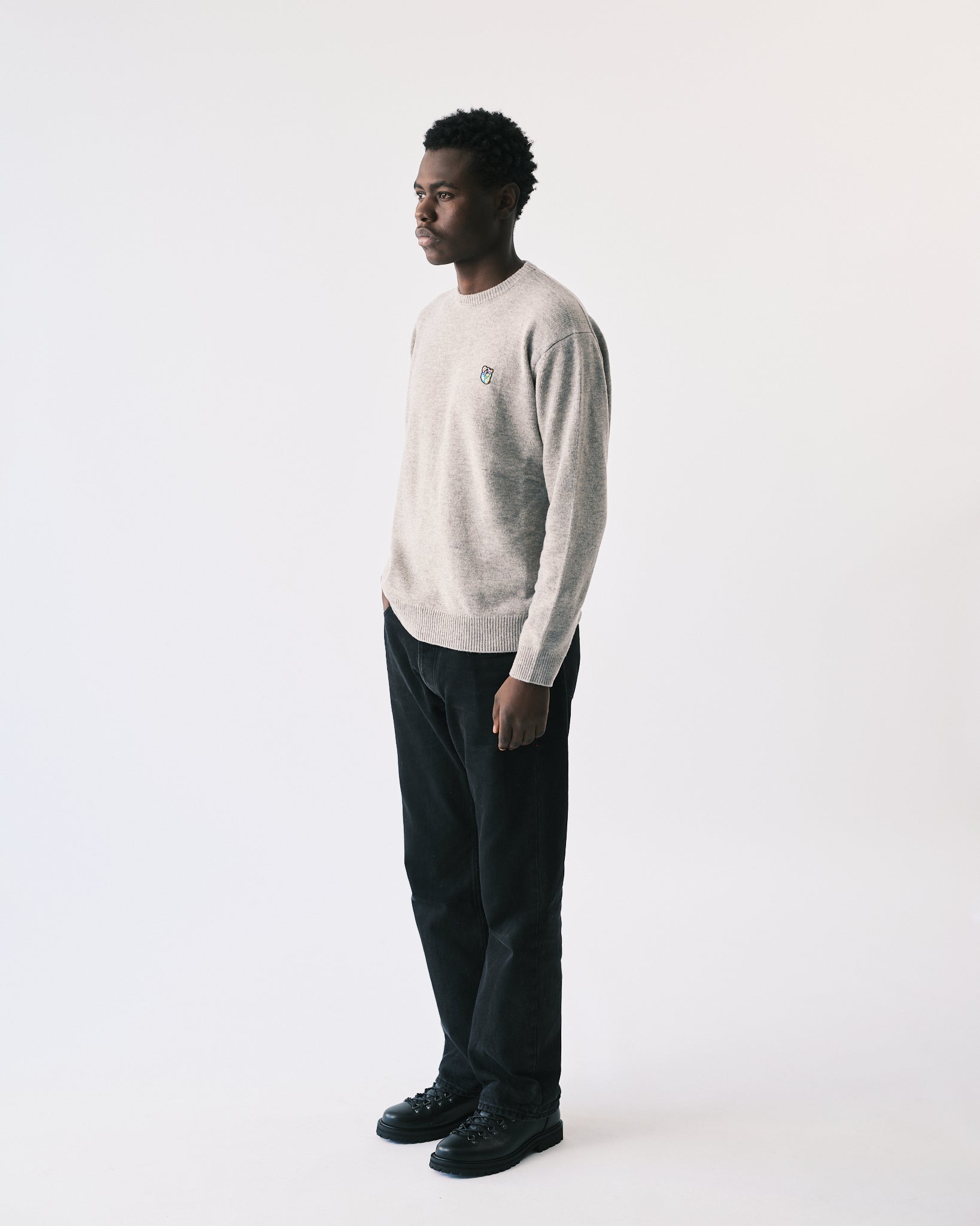 Philip knit crewneck grey - Tonsure