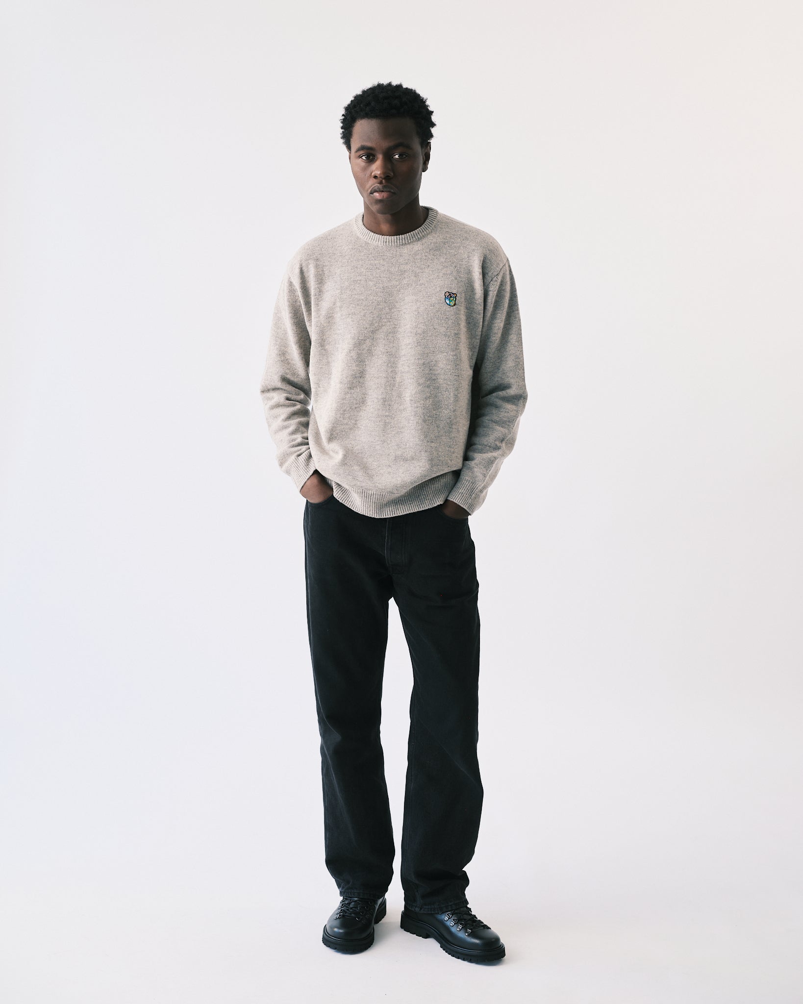Philip knit crewneck grey - Tonsure