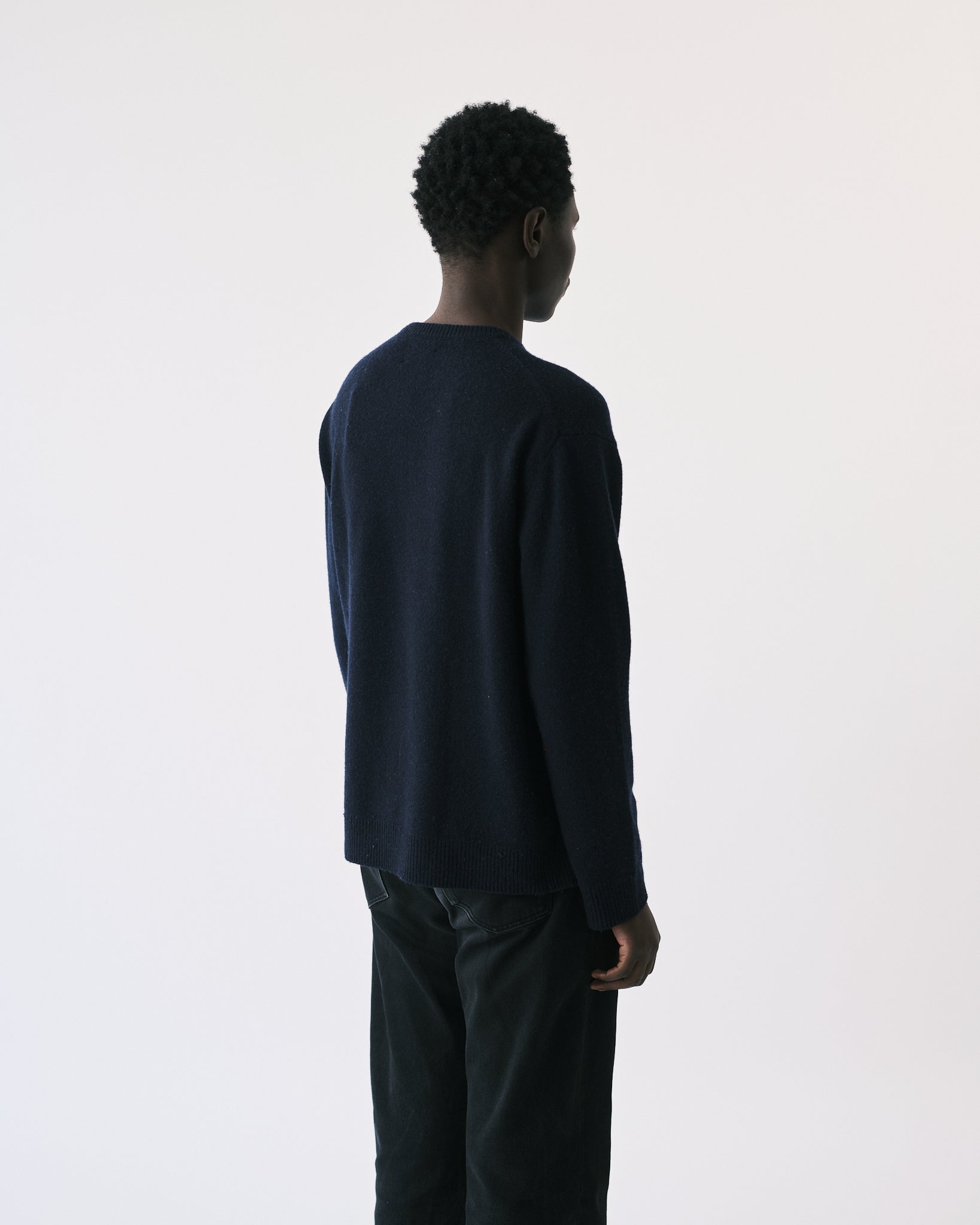 Philip knit crewneck navy - Tonsure