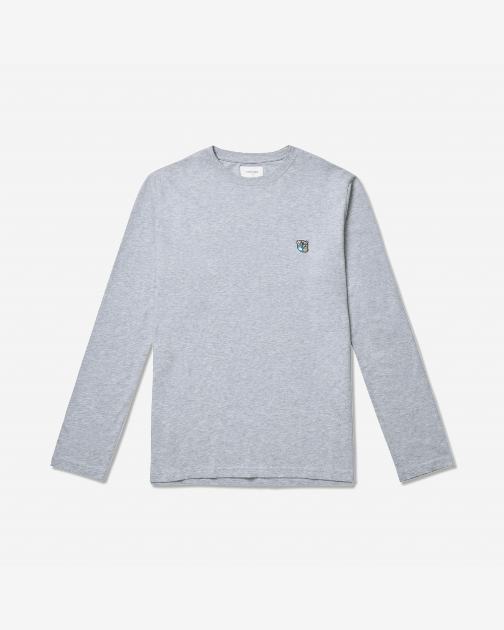 Teddy LS Tee Grey Melange - Tonsure