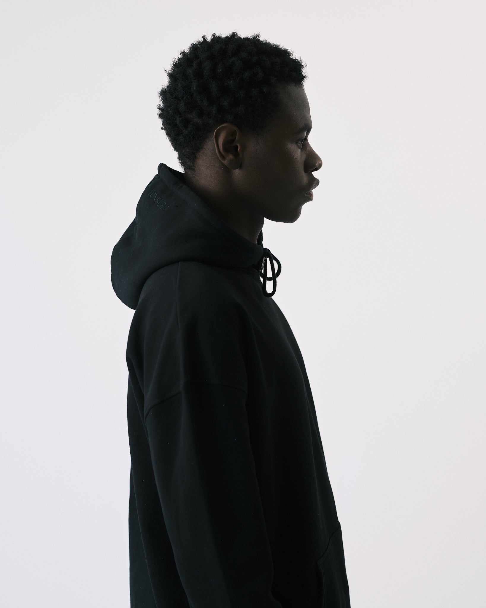 Teddy premium hoodie black - Tonsure