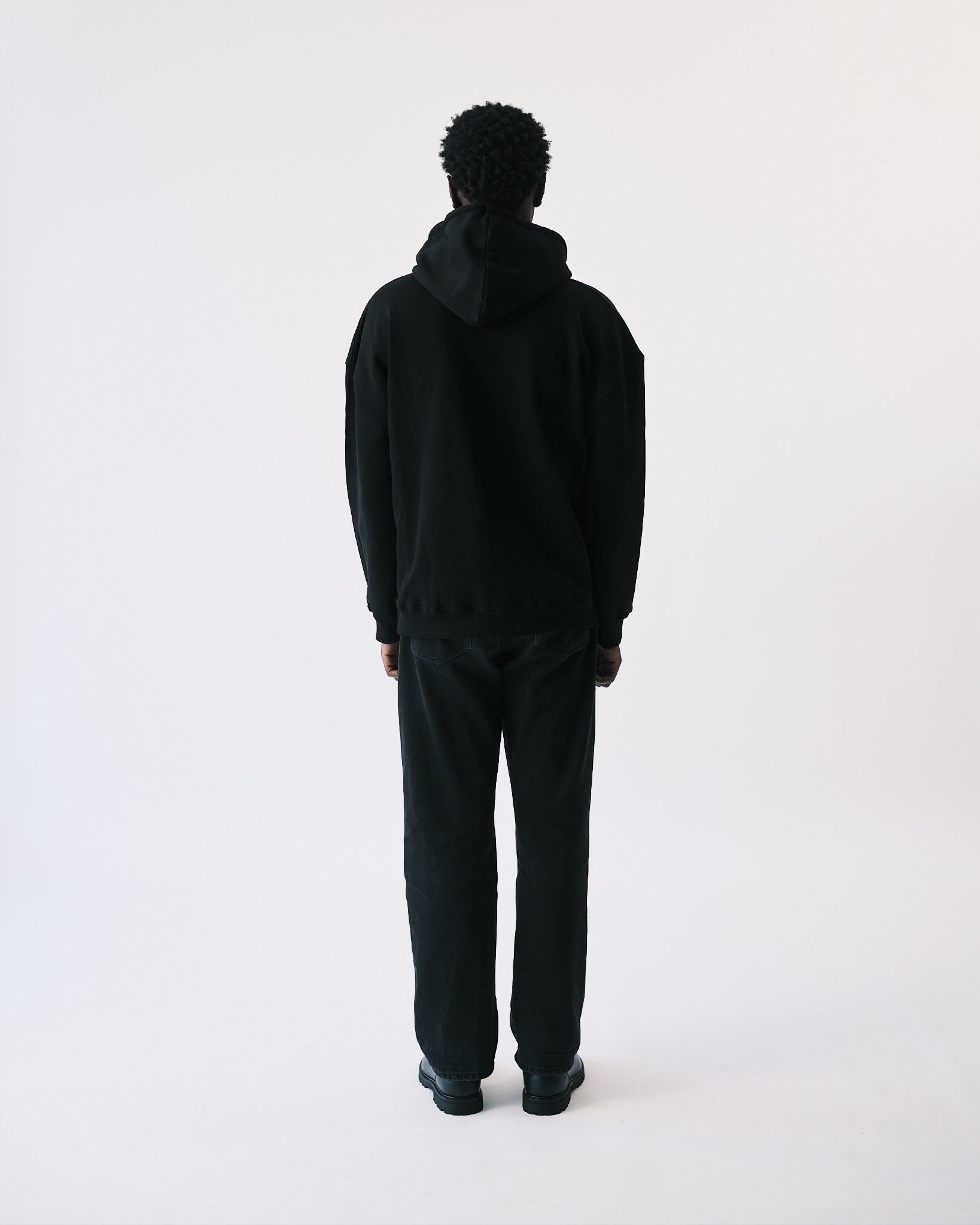 Teddy premium hoodie black - Tonsure