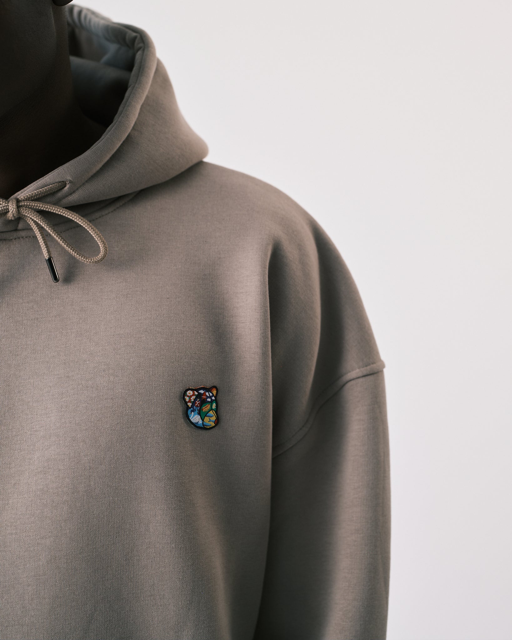 Teddy premium hoodie café latte - Tonsure