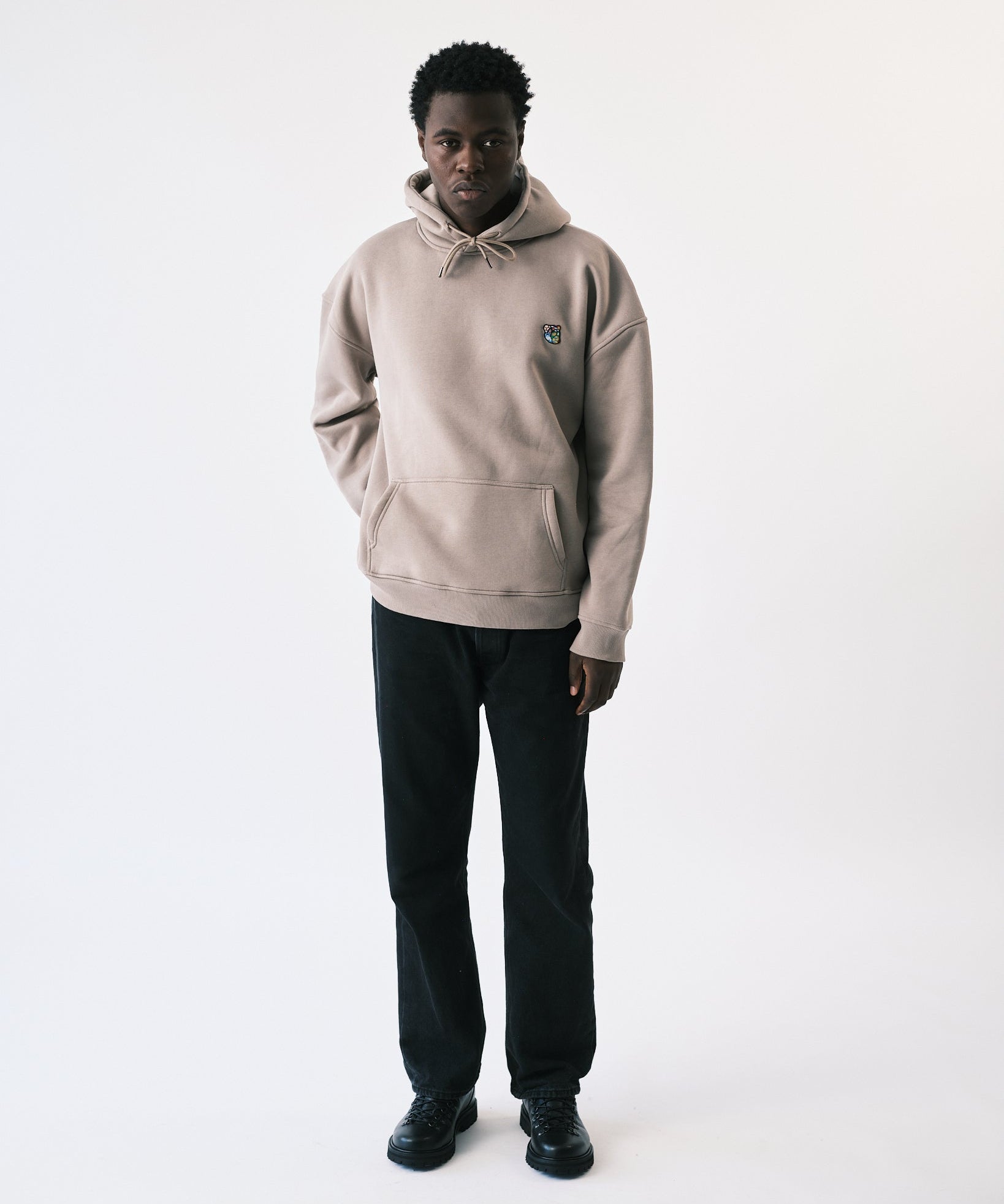 Teddy premium hoodie café latte - Tonsure