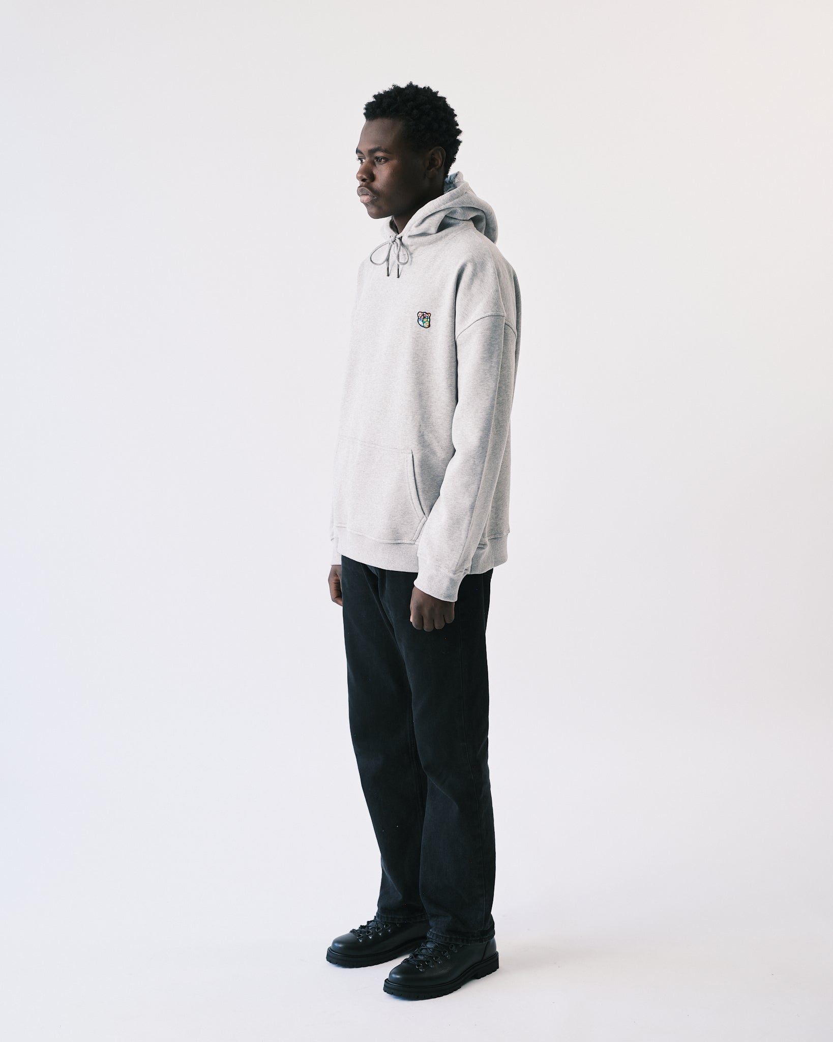 Teddy premium hoodie grey - Tonsure