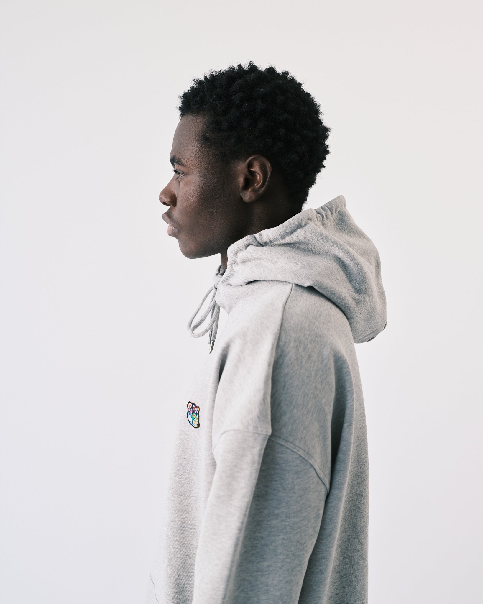 Teddy premium hoodie grey - Tonsure