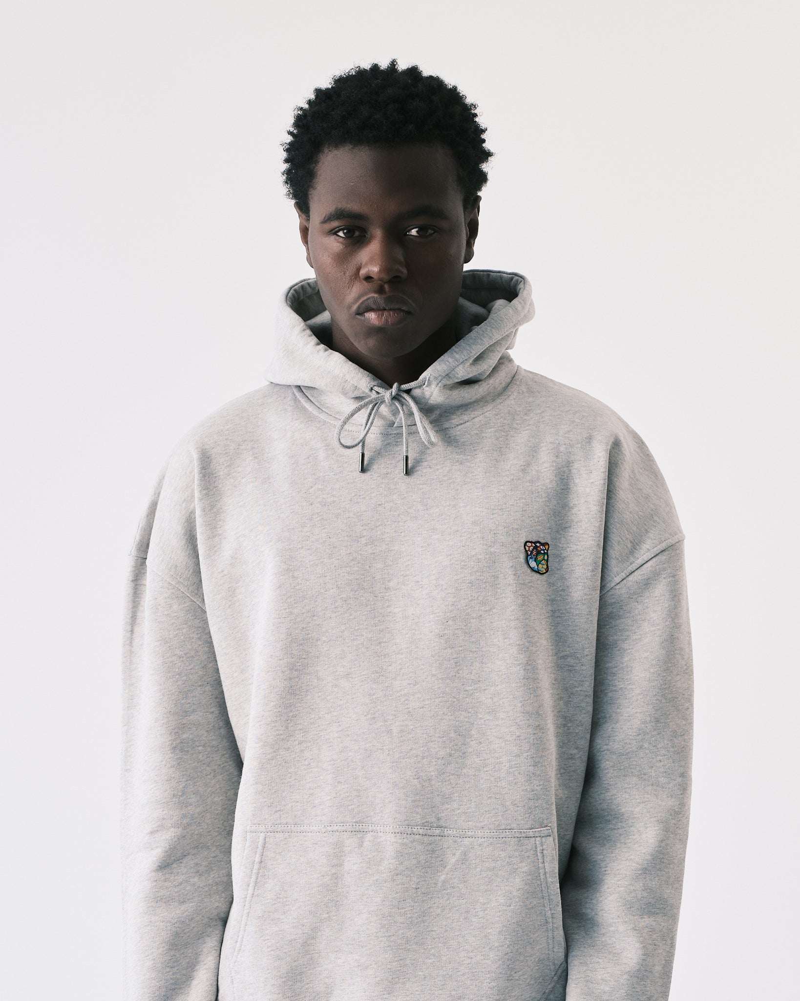 Teddy premium hoodie grey - Tonsure