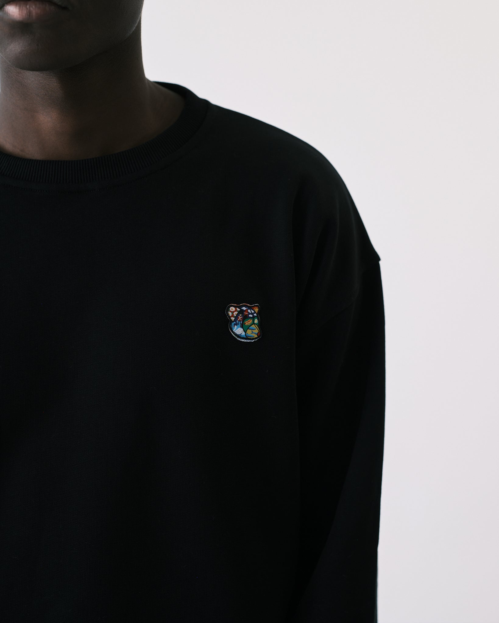 Teddy premium sweatshirt black - Tonsure