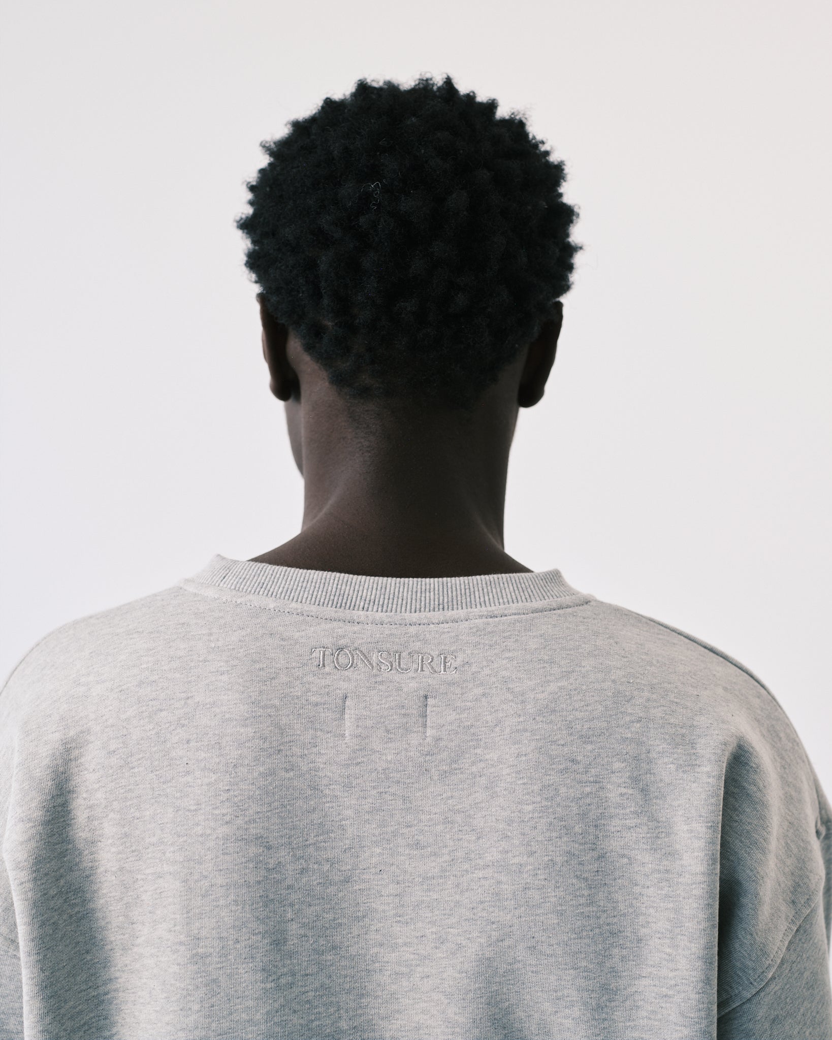 Teddy premium sweatshirt grey melange - Tonsure