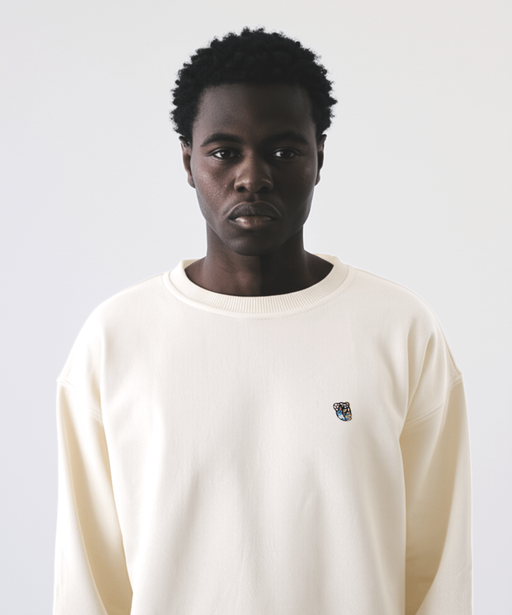 Teddy premium sweatshirt pearl - Tonsure