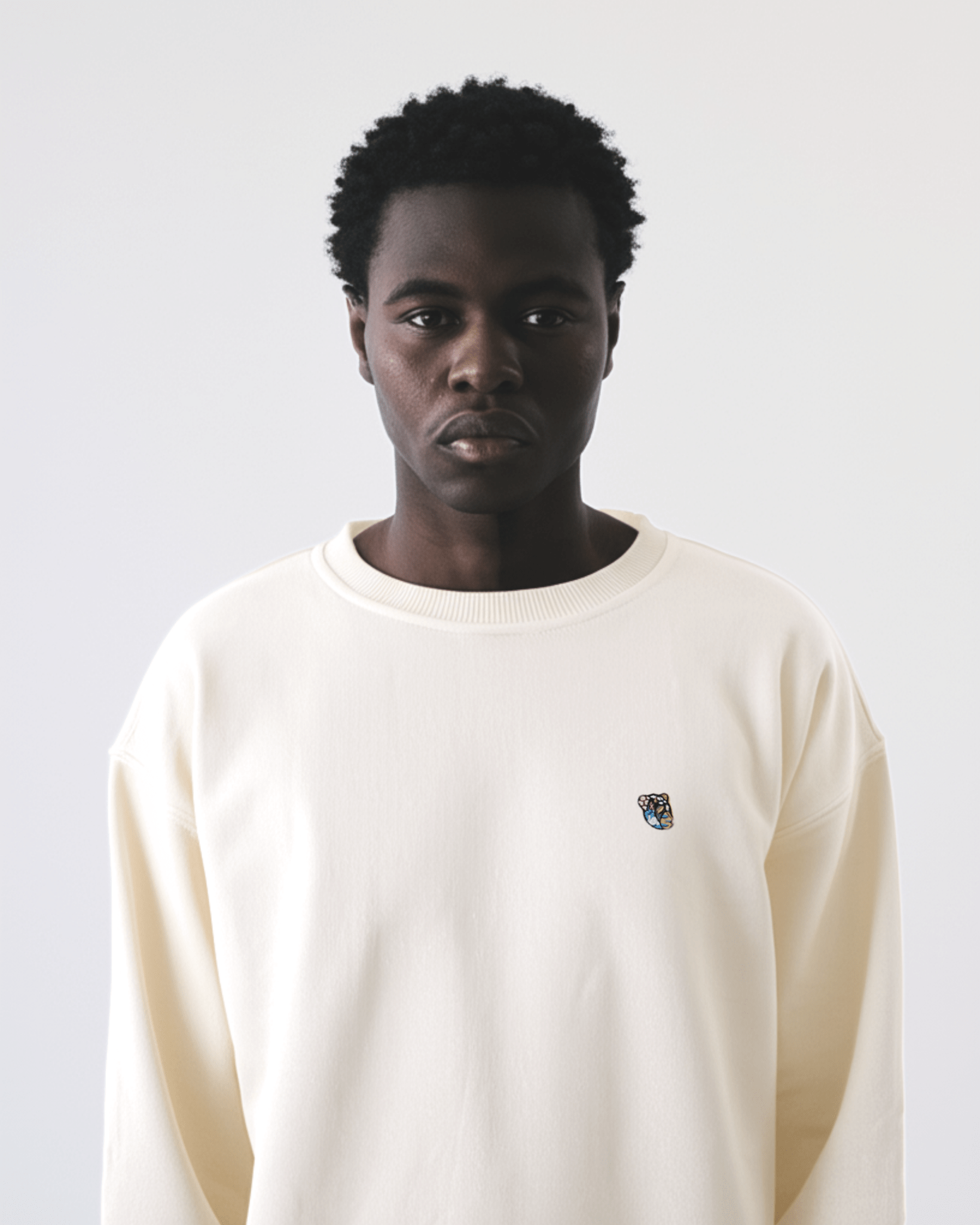 Teddy premium sweatshirt pearl - Tonsure