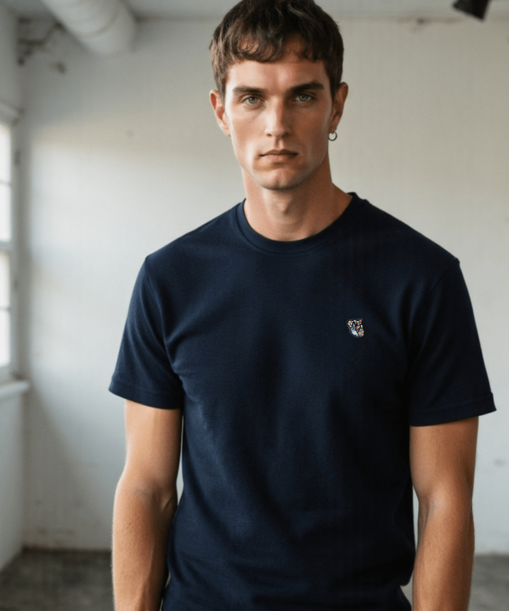 Teddy premium tee dark navy - Tonsure