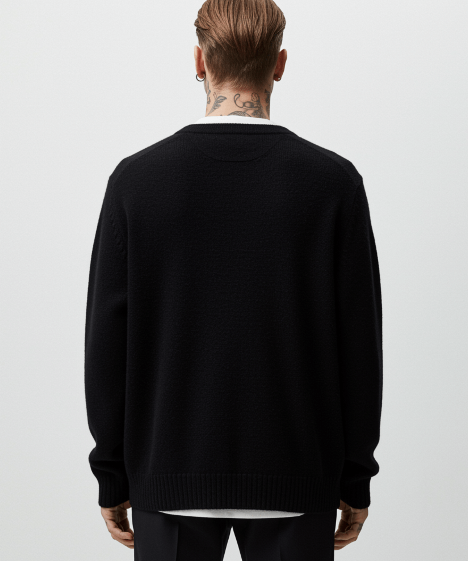Theo knit cardigan black - Tonsure