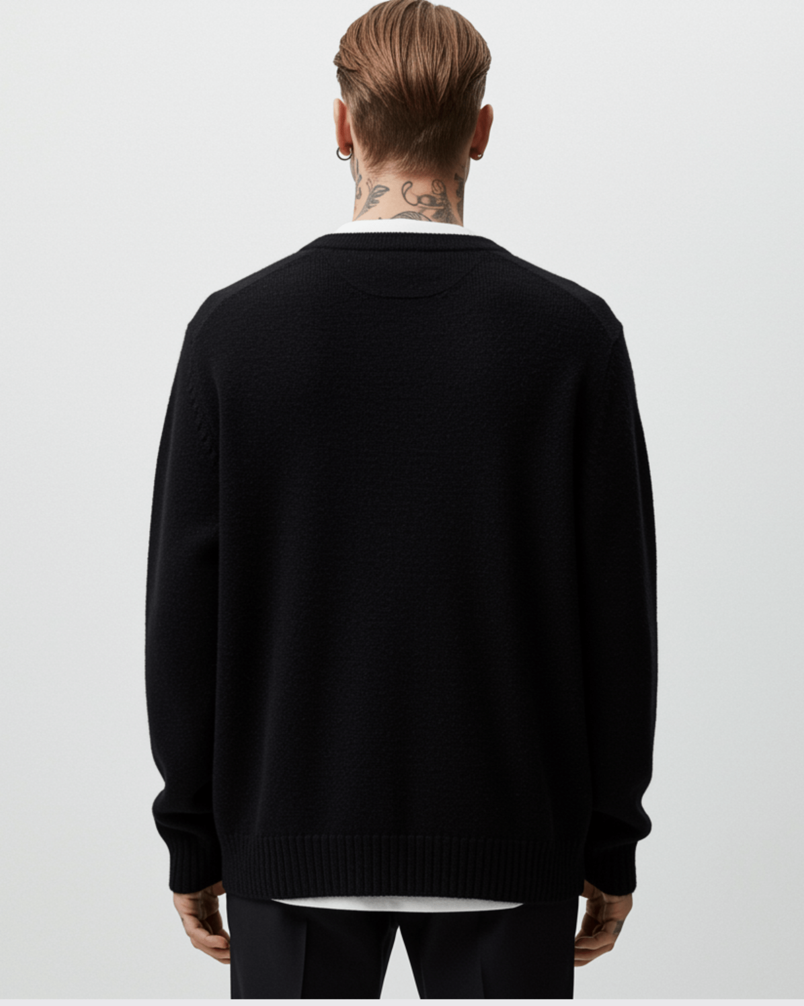 Theo knit cardigan black - Tonsure