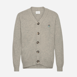 Tristan knit cardigan Grey Melange - Tonsure