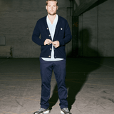 Tristan knit cardigan Navy - Tonsure