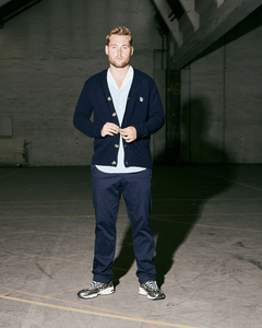 Tristan knit cardigan Navy - Tonsure