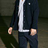 Tristan knit cardigan Navy - Tonsure